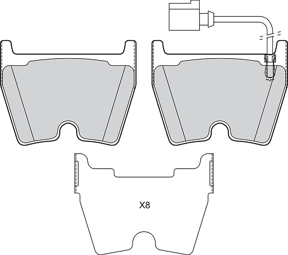 BRAKE PADS AUDI A3 Q3 TT FR